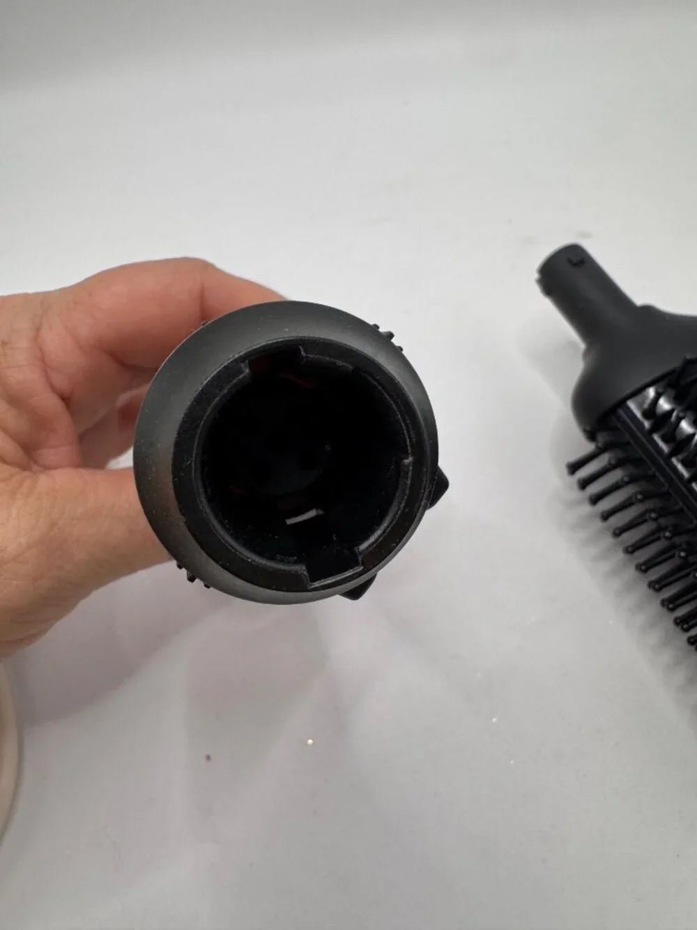 Lange 2-In-1 Hair Dryer Brush Interchangeable Attachments Dual Heat Settings Lig